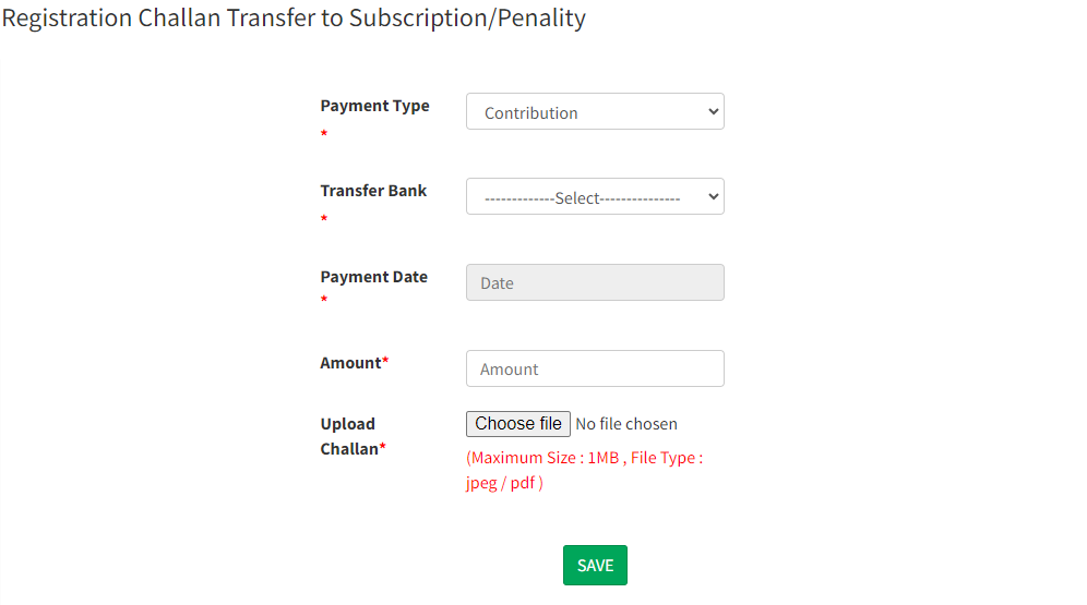 pravasi kshemanidhi membership amount chellan problem